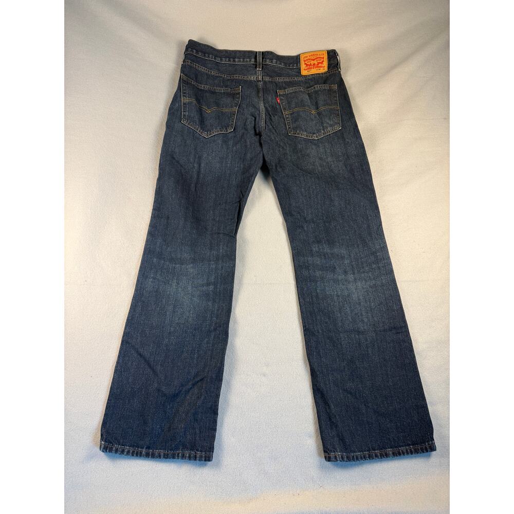 Levi's 527 Jeans Mens 36x32 Slim Bootcut Denim Dark Wash Western Cowboy Rodeo - Picture 2 of 6